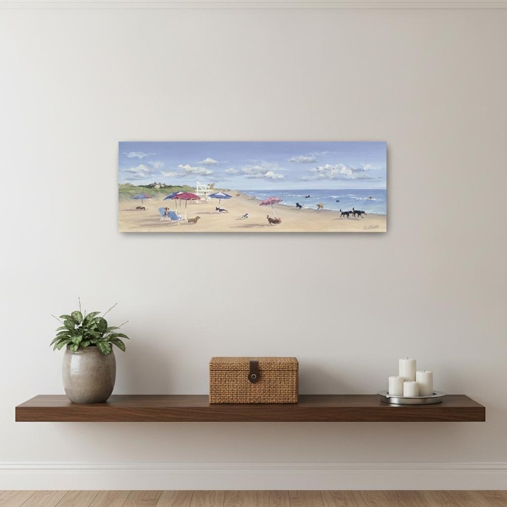 Dogs Rule The Beach Unframed Wall Art HomeRoots