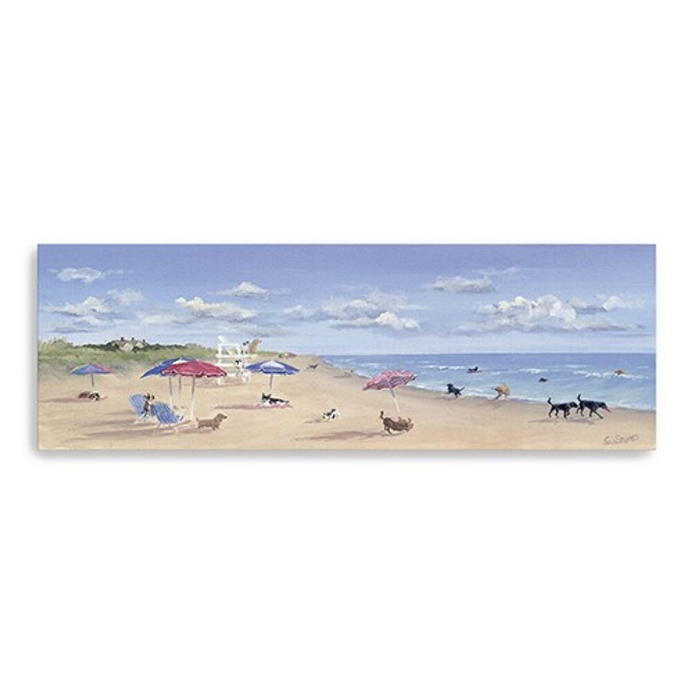 Dogs Rule The Beach Unframed Wall Art HomeRoots
