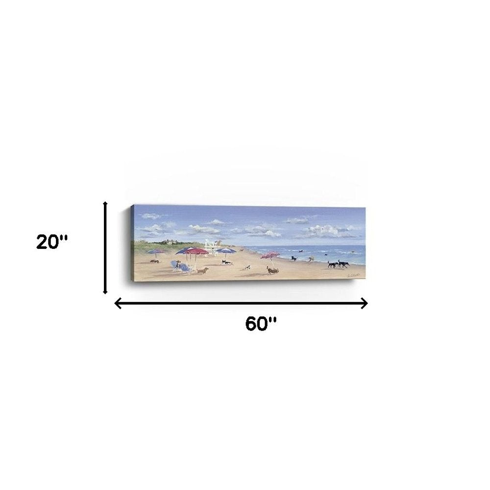 Dogs Rule The Beach Unframed Wall Art HomeRoots