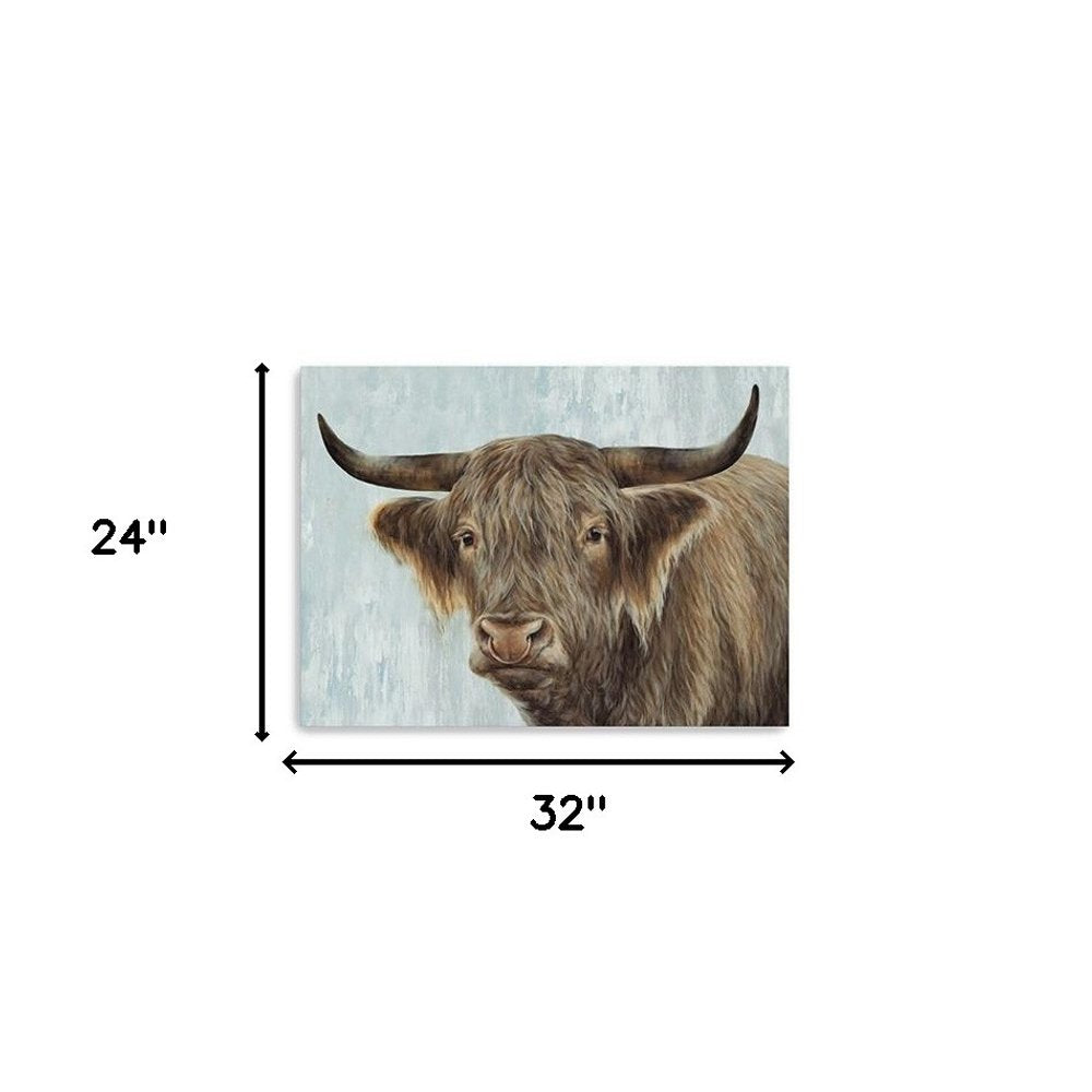 24" x 18" Bold No Bull Canvas Wall Art HomeRoots