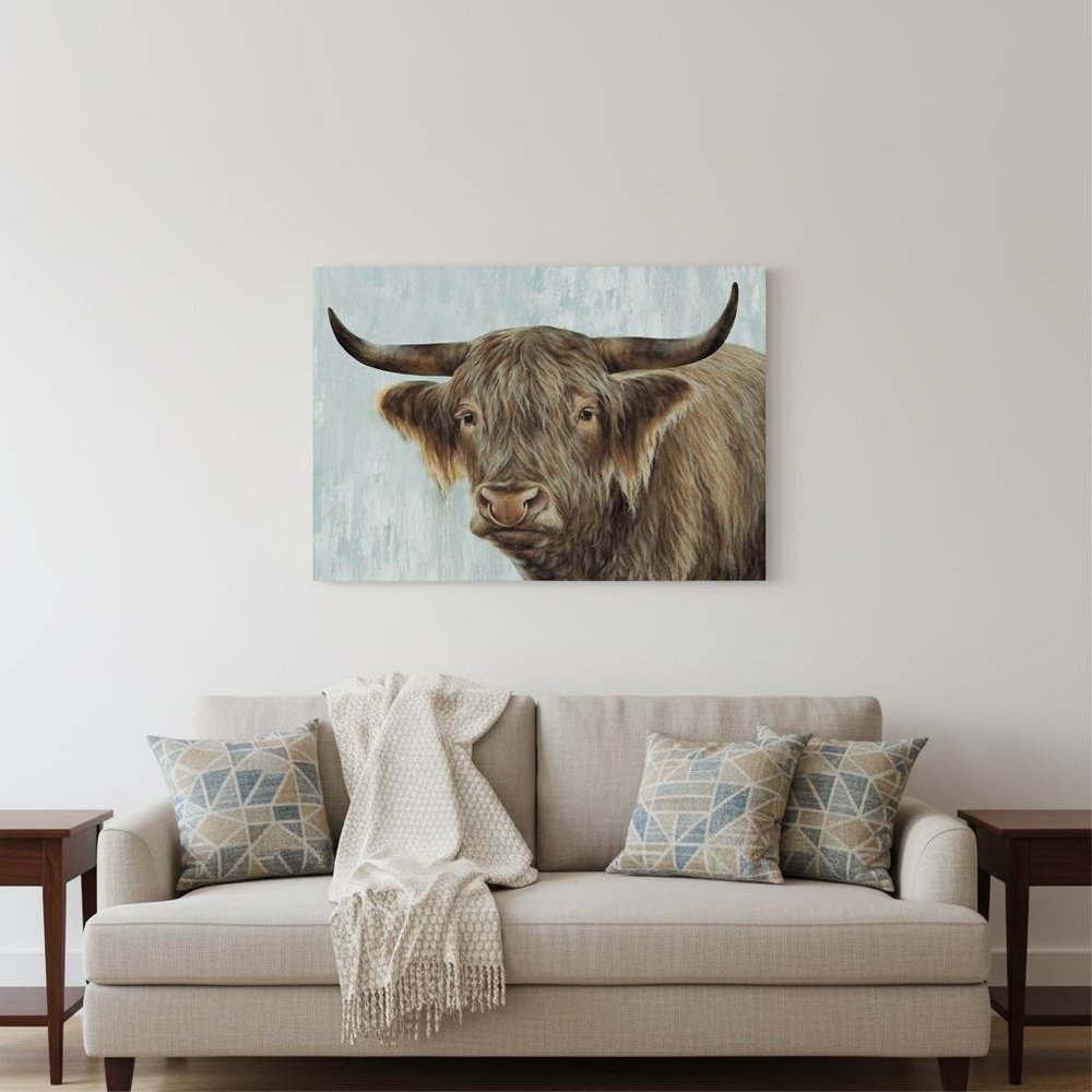 24" x 18" Bold No Bull Canvas Wall Art HomeRoots