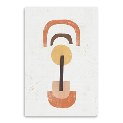 Abstract Shapes In Balance Unframed Print Wall Art HomeRoots