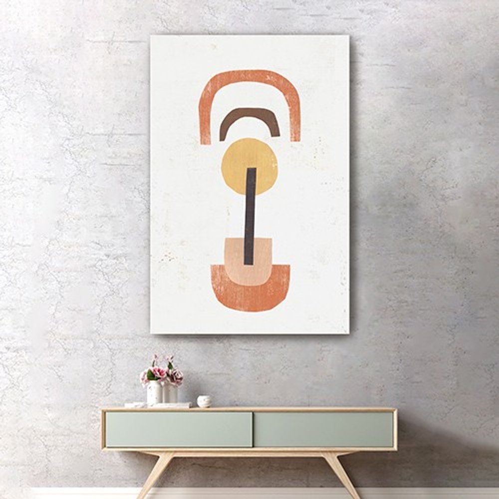 Abstract Shapes In Balance Unframed Print Wall Art HomeRoots