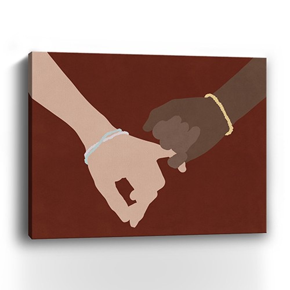 16" x 20" Pinky Swear Friendship Promise Canvas Unframed Wall Art — view 4