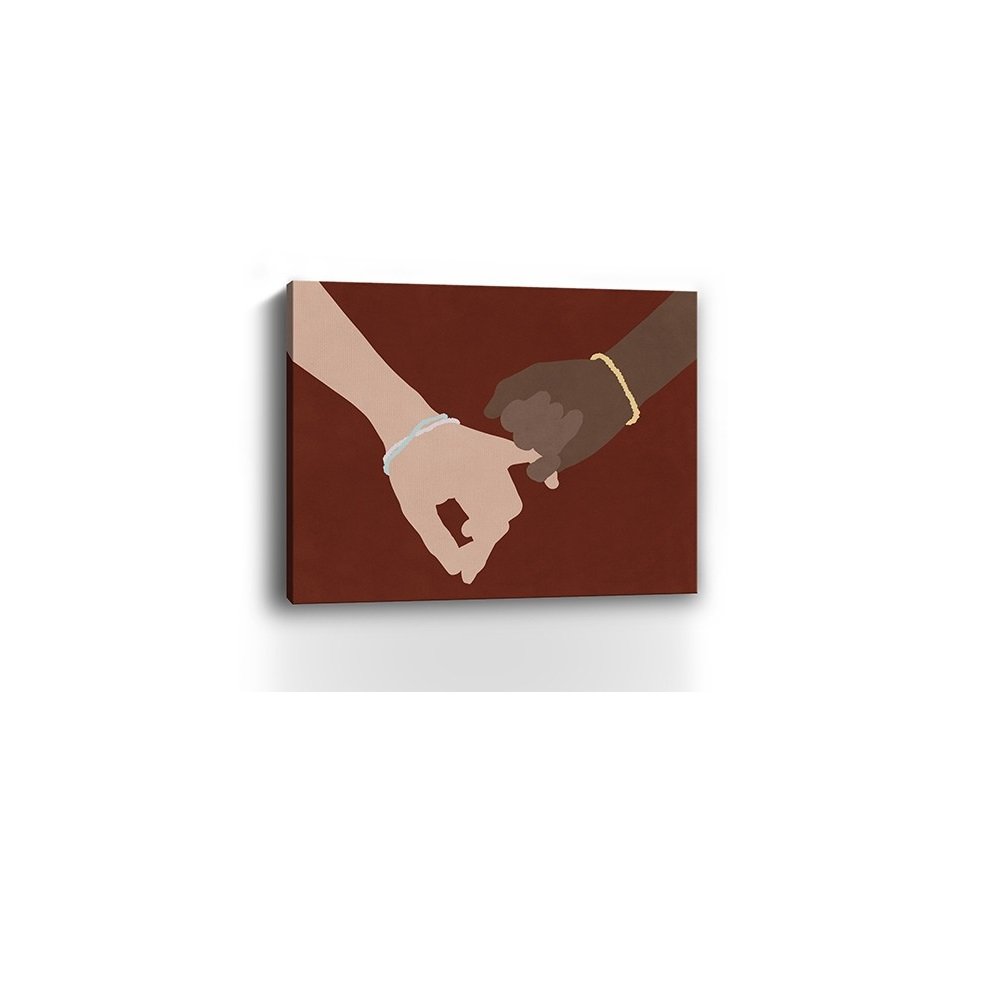 16" x 20" Pinky Swear Friendship Promise Canvas Unframed Wall Art — view 5