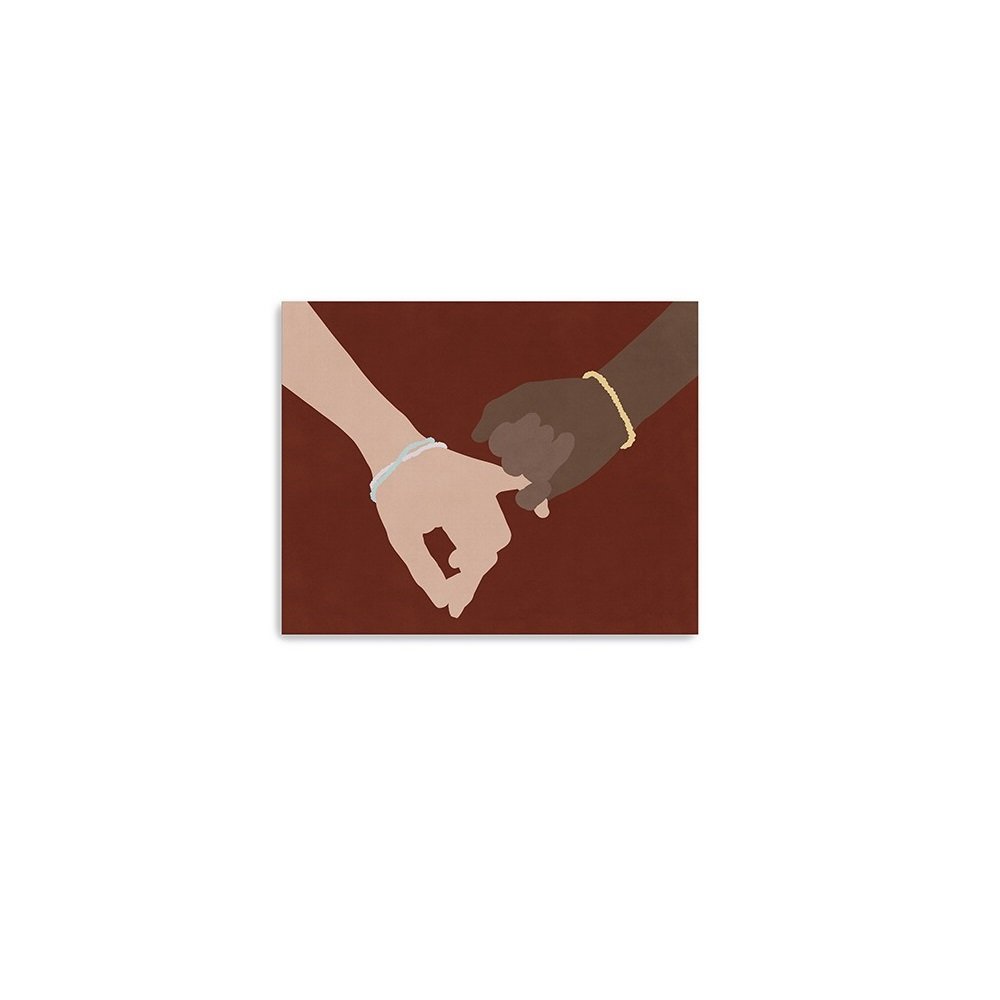 16" x 20" Pinky Swear Friendship Promise Canvas Unframed Wall Art — view 3