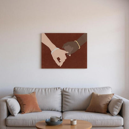16" x 20" Pinky Swear Friendship Promise Canvas Unframed Wall Art HomeRoots