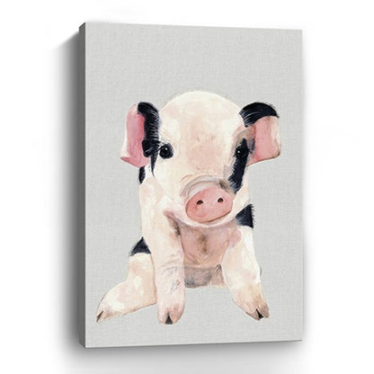 Cute Pink Piglet Unframed Print Wall Art HomeRoots