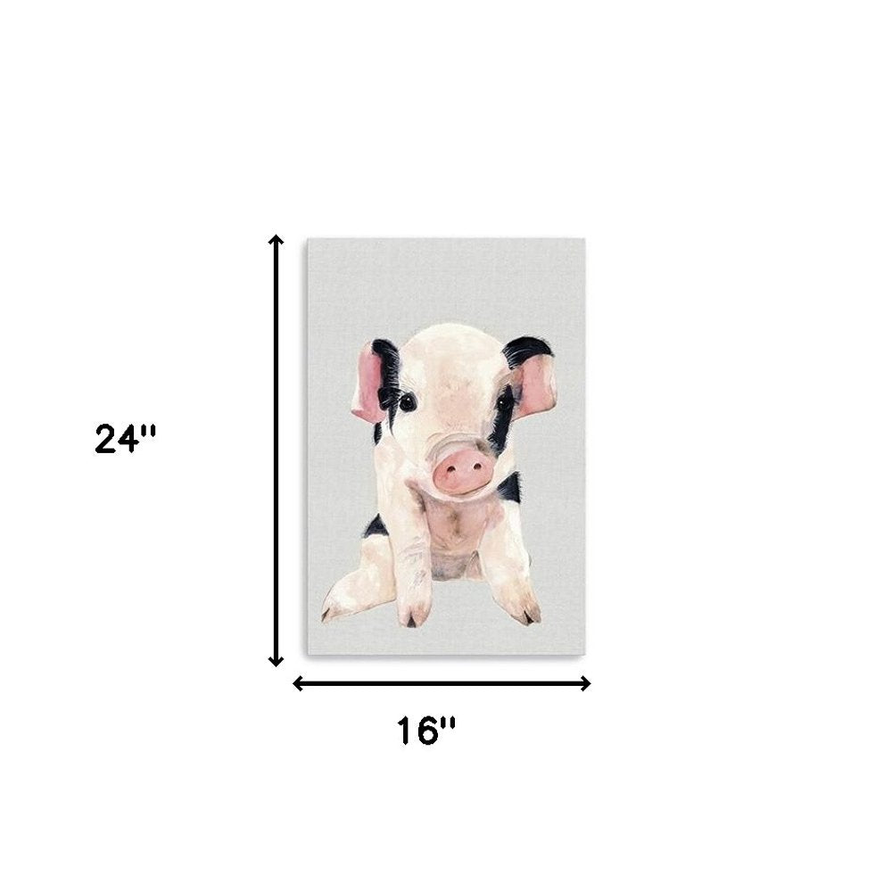Cute Pink Piglet Unframed Print Wall Art HomeRoots