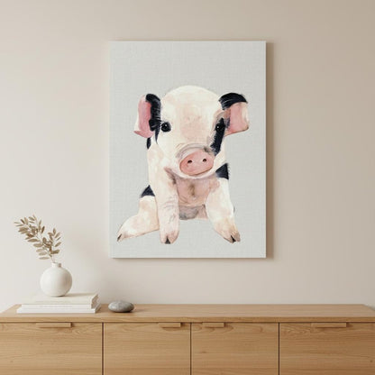 Cute Pink Piglet Unframed Print Wall Art HomeRoots