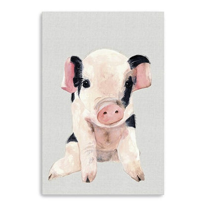 Cute Pink Piglet Unframed Print Wall Art HomeRoots