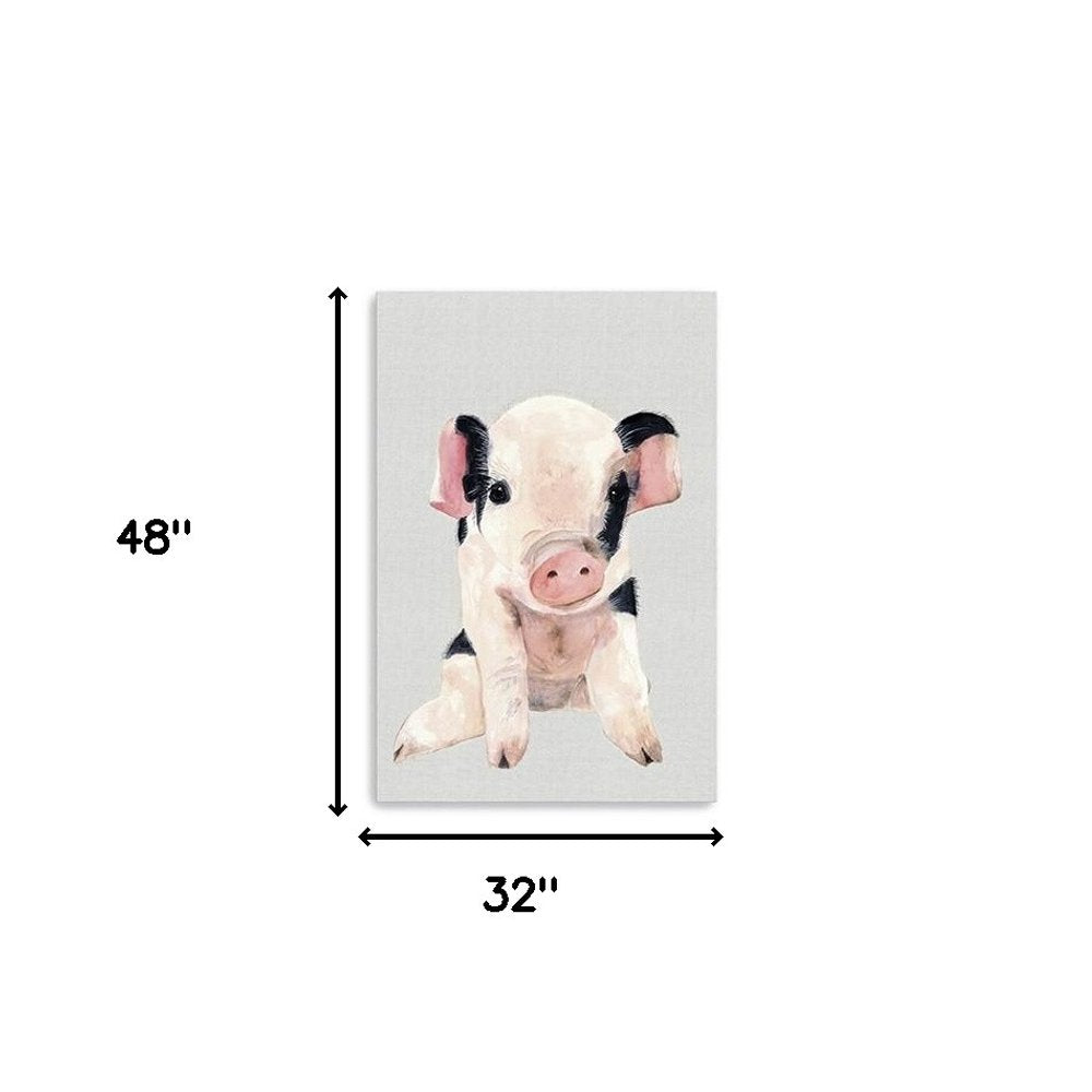 Cute Pink Piglet Unframed Print Wall Art HomeRoots