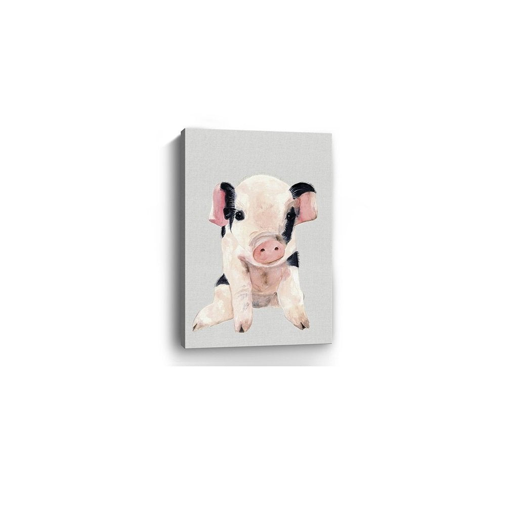 Cute Pink Piglet Unframed Print Wall Art HomeRoots