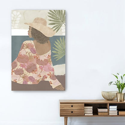 Bohemian Terracotta Lady Unframed Print Wall Art HomeRoots