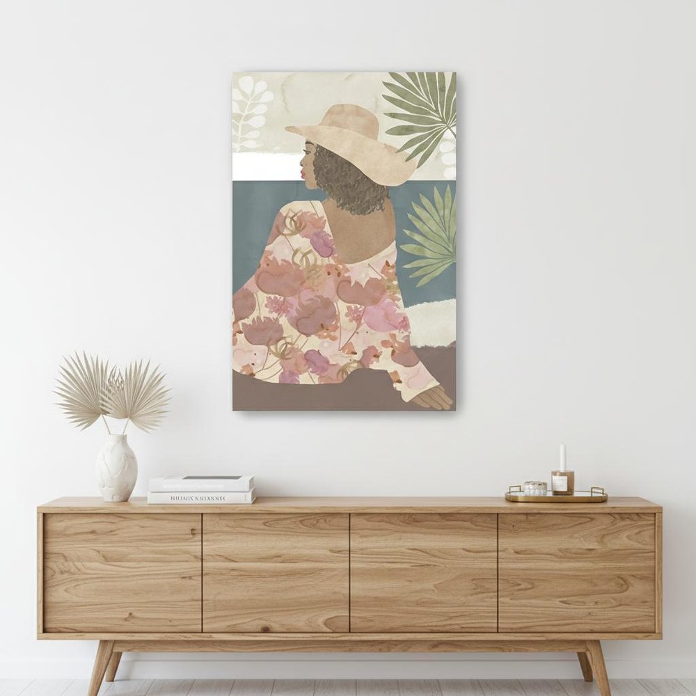 Bohemian Terracotta Lady Unframed Print Wall Art — view 1
