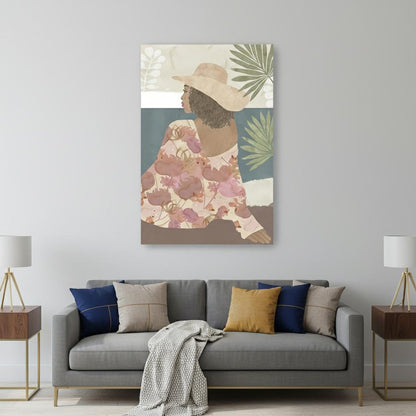 Bohemian Terracotta Lady Unframed Print Wall Art HomeRoots