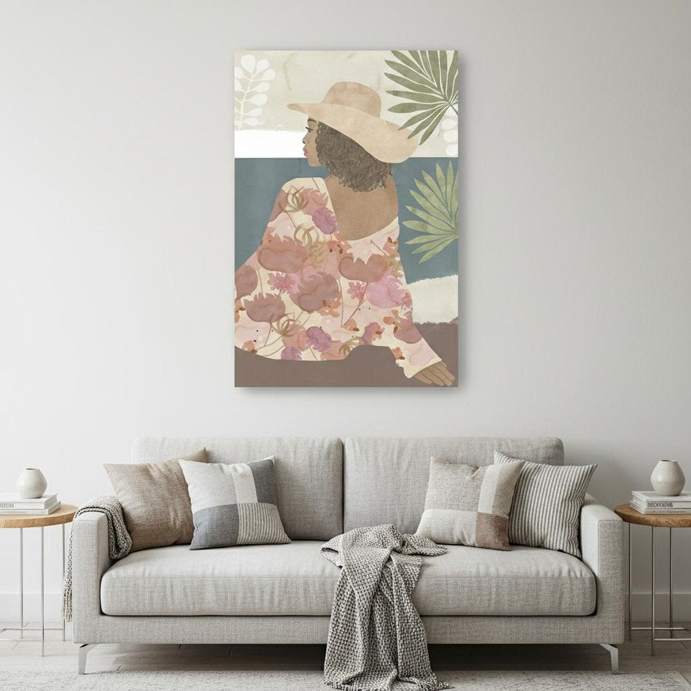 Bohemian Terracotta Lady Unframed Print Wall Art HomeRoots