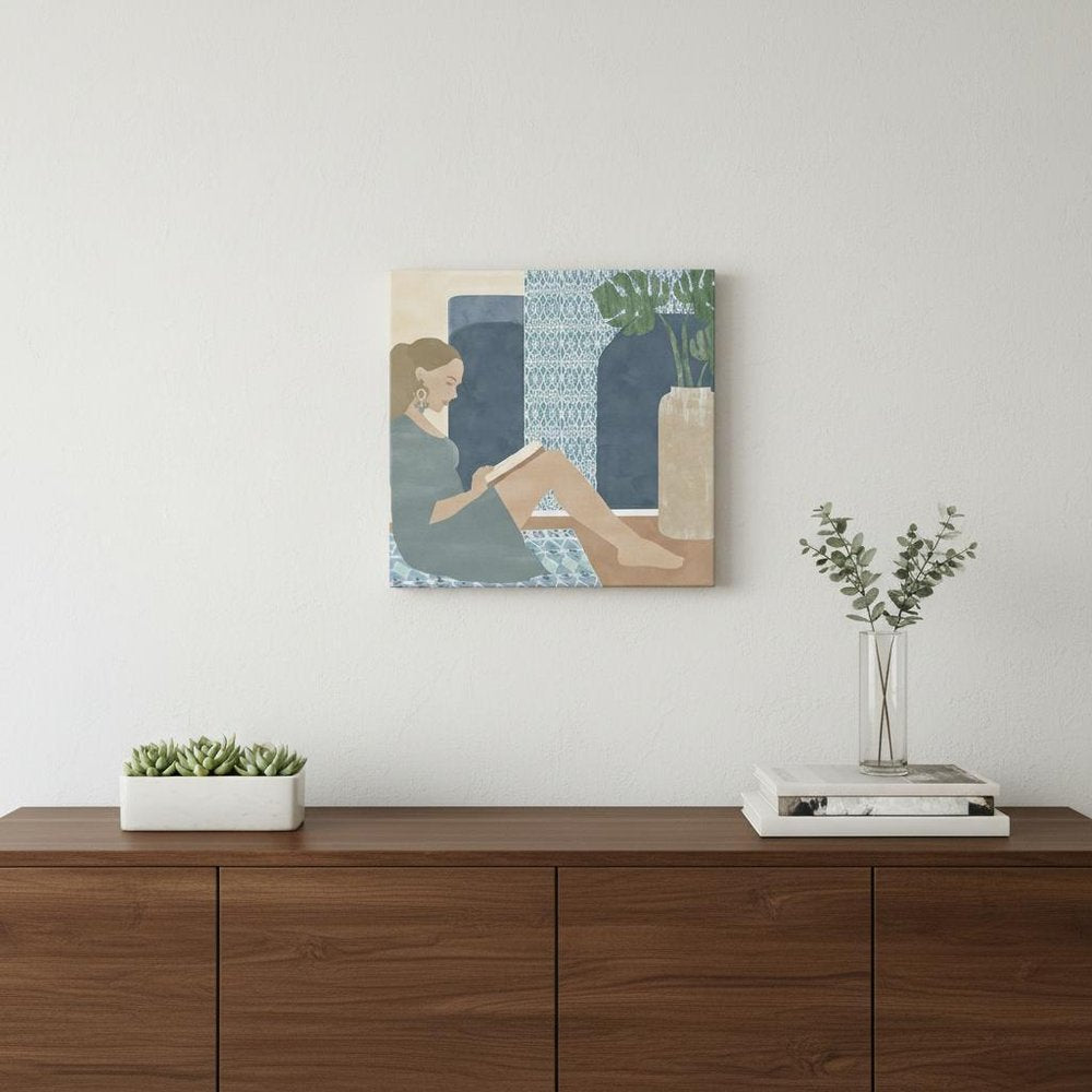 Bohemian Book Lady Unframed Print Wall Art HomeRoots