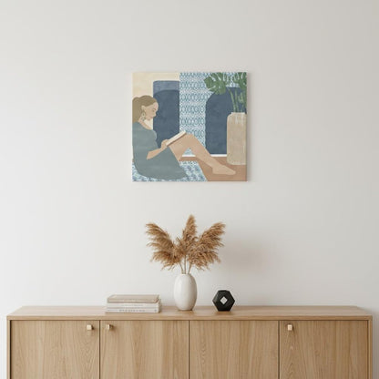Bohemian Book Lady Unframed Print Wall Art HomeRoots