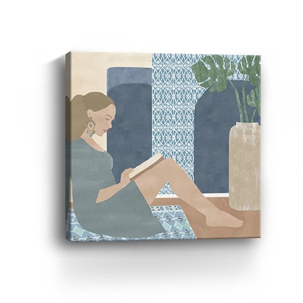Bohemian Book Lady Unframed Print Wall Art — view 12