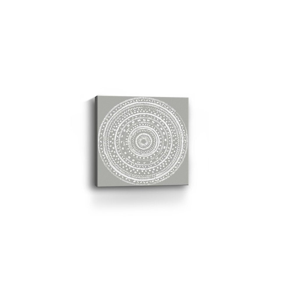 Boho White Mandala Unframed Print Wall Art — view 4