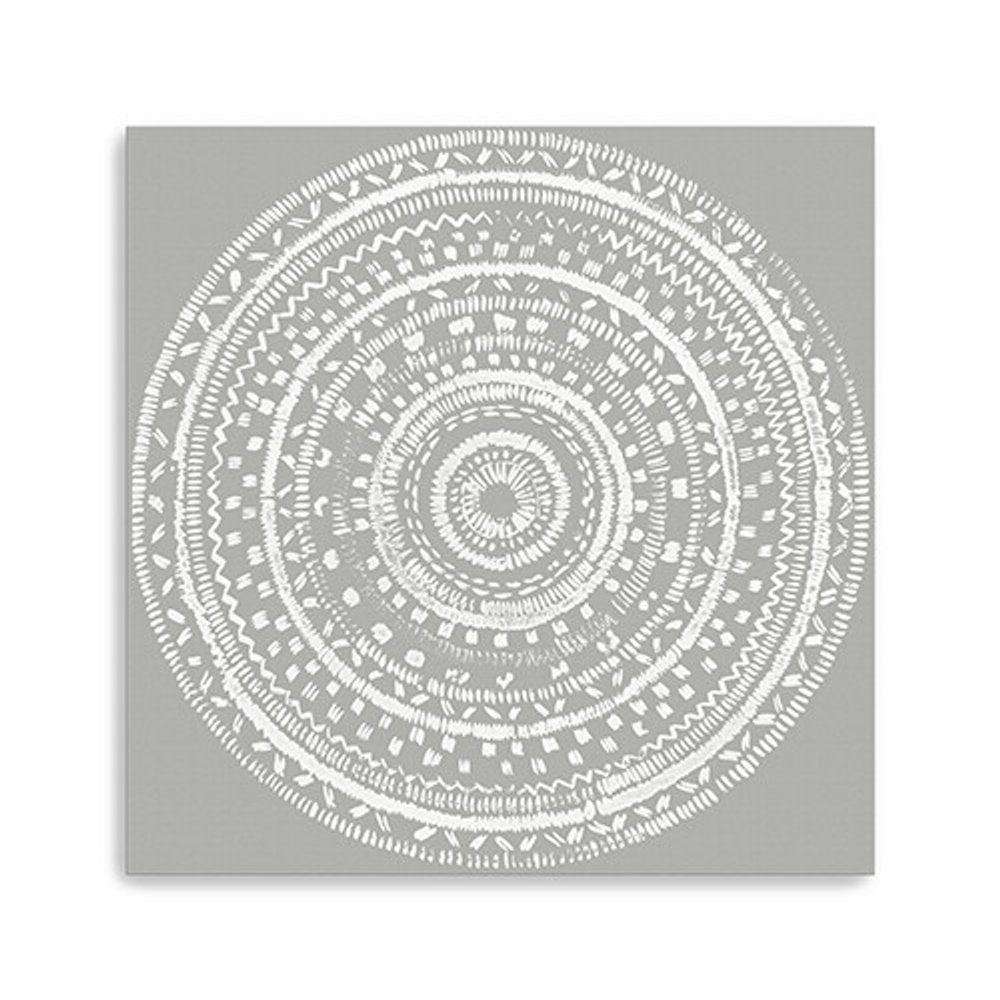 Boho White Mandala Unframed Print Wall Art — view 7
