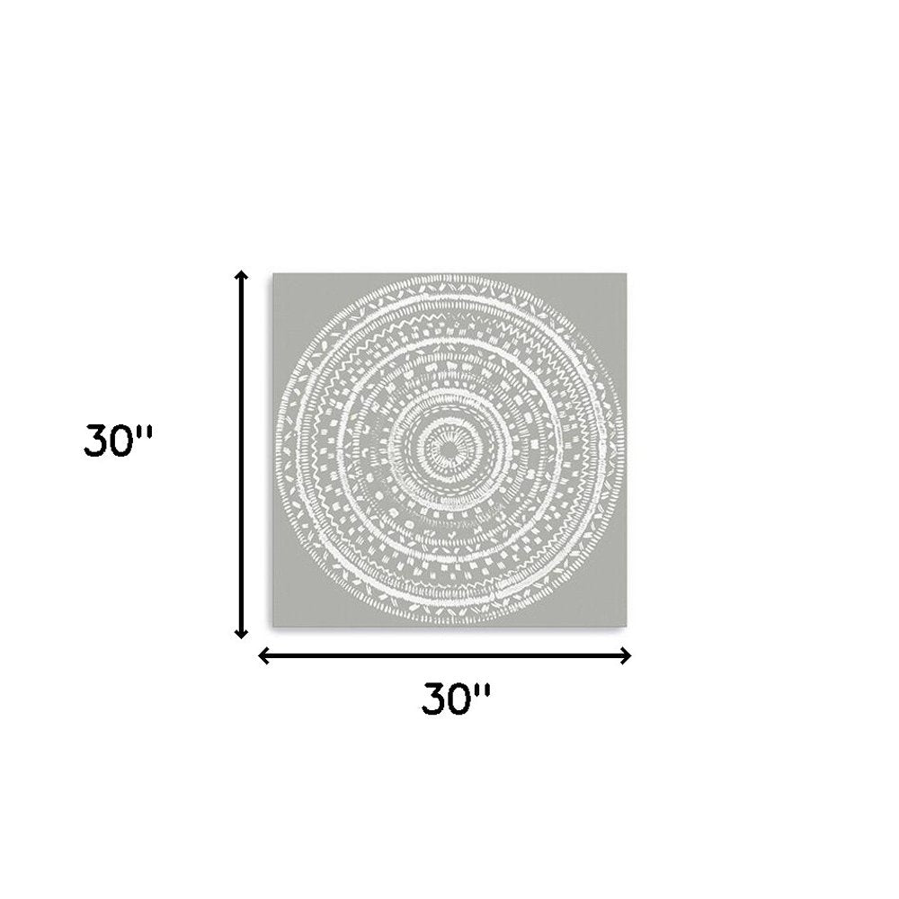 Boho White Mandala Unframed Print Wall Art HomeRoots