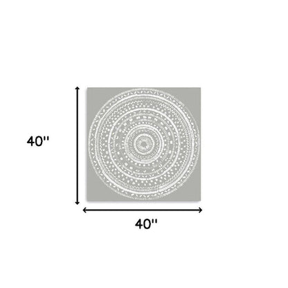 Boho White Mandala Unframed Print Wall Art HomeRoots