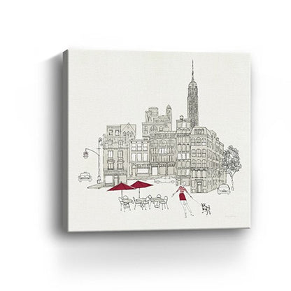 Nyc Cafline Work Unframed Print Wall Art HomeRoots