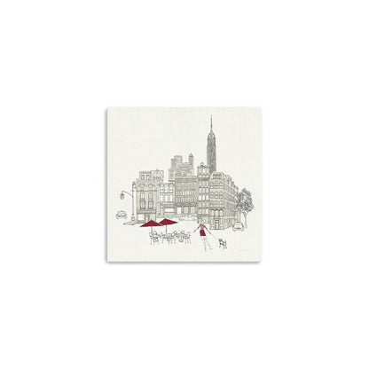 Nyc Cafline Work Unframed Print Wall Art