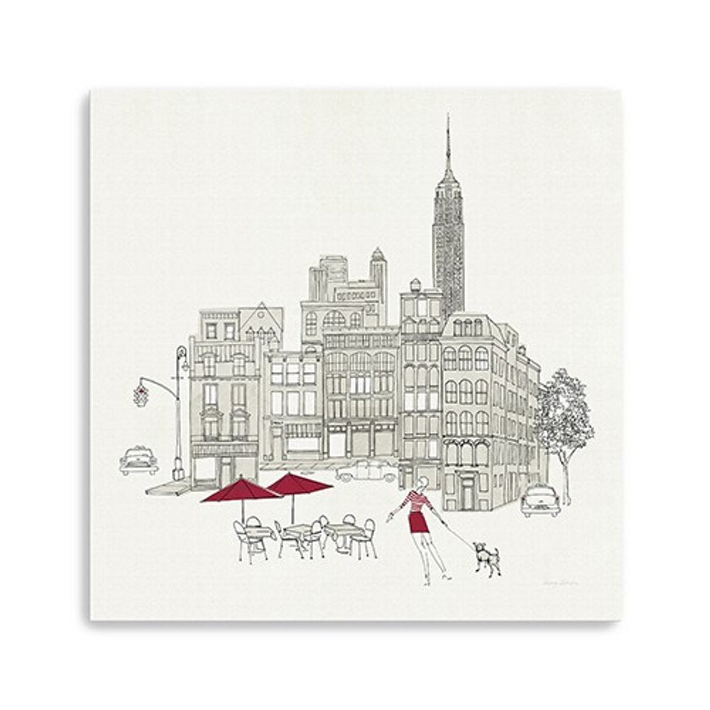 Nyc Cafline Work Unframed Print Wall Art HomeRoots