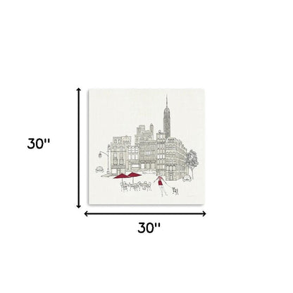Nyc Cafline Work Unframed Print Wall Art HomeRoots
