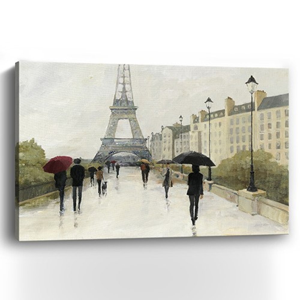 Parisian Rainy Day Unframed Print Wall Art HomeRoots