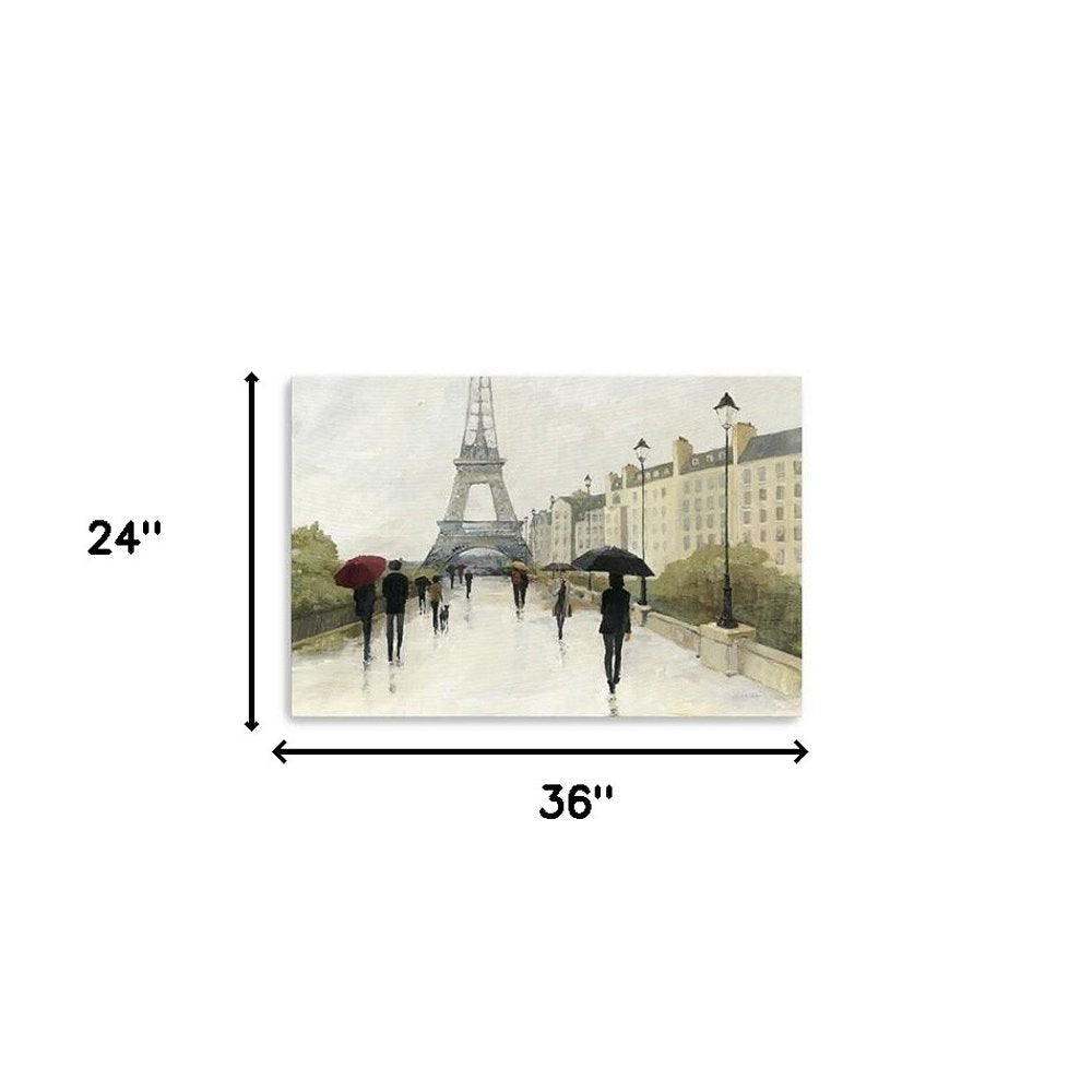 Parisian Rainy Day Unframed Print Wall Art HomeRoots