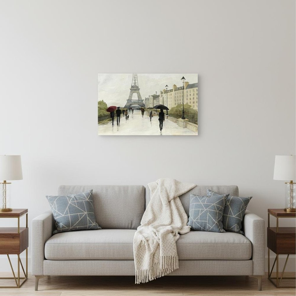 Parisian Rainy Day Unframed Print Wall Art HomeRoots