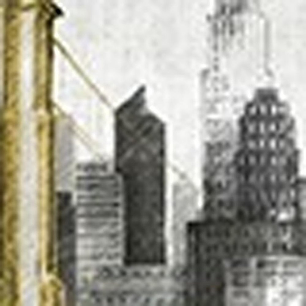 Nyc Golden Bridge Skyline Unframed Print Wall Art HomeRoots