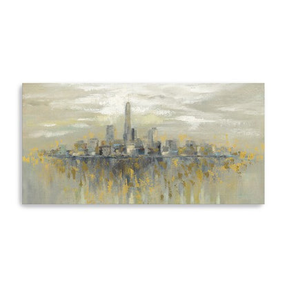 Artistic Manhattan City Skyline Unframed Print Wall Art