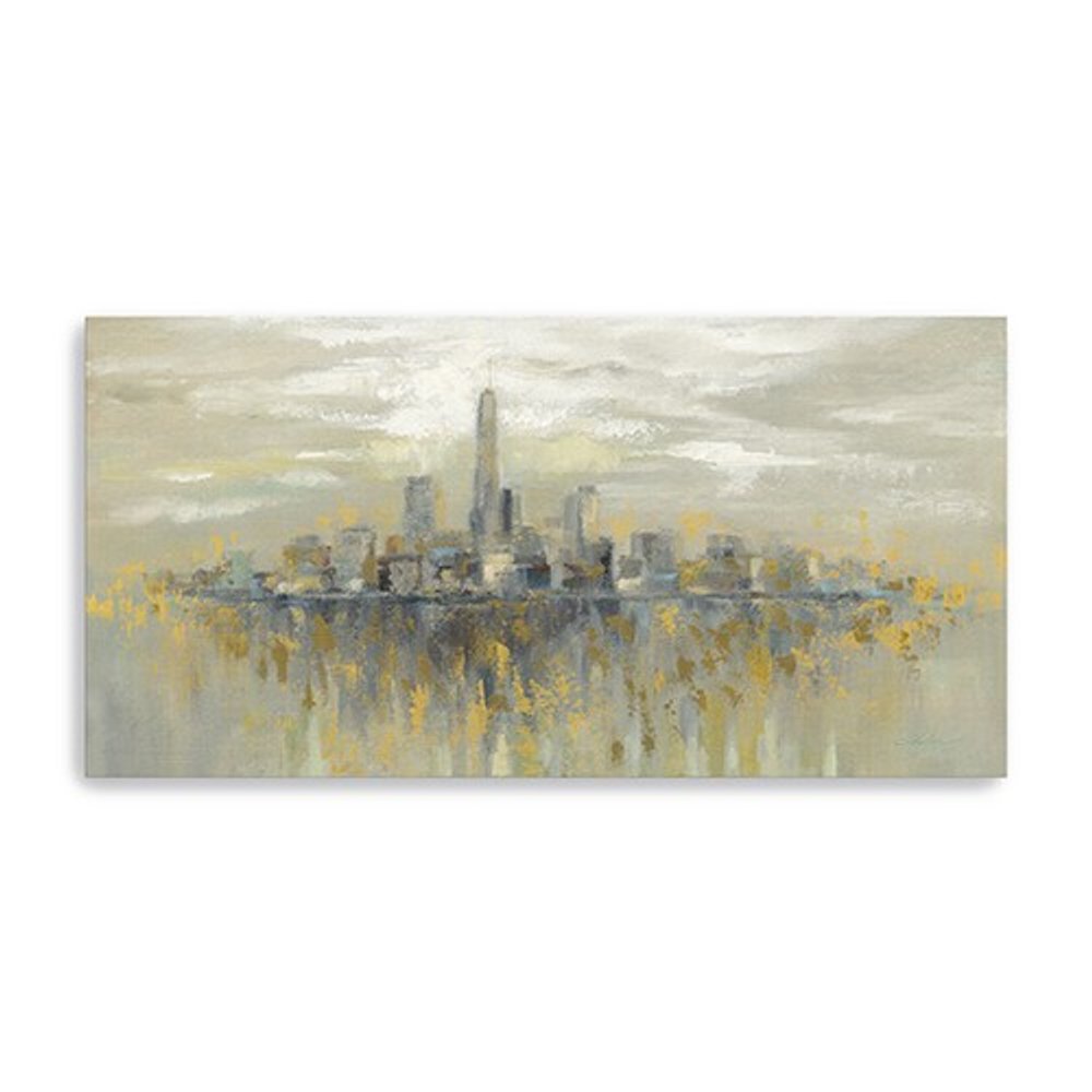 Artistic Manhattan City Skyline Unframed Print Wall Art HomeRoots
