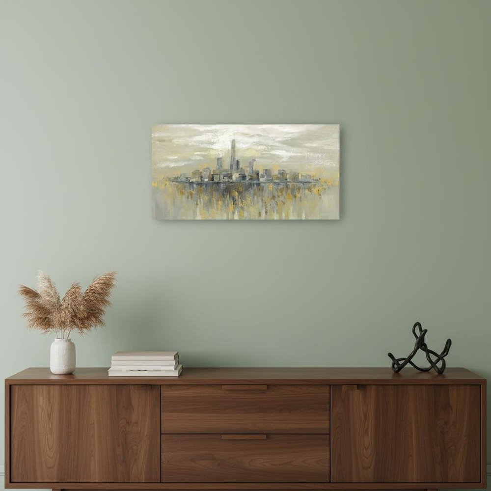 Artistic Manhattan City Skyline Unframed Print Wall Art HomeRoots
