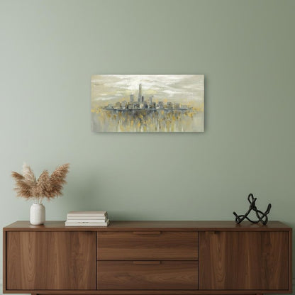 Artistic Manhattan City Skyline Unframed Print Wall Art HomeRoots