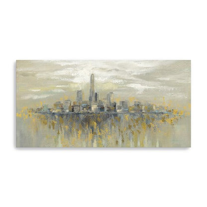 Artistic Manhattan City Skyline Unframed Print Wall Art HomeRoots
