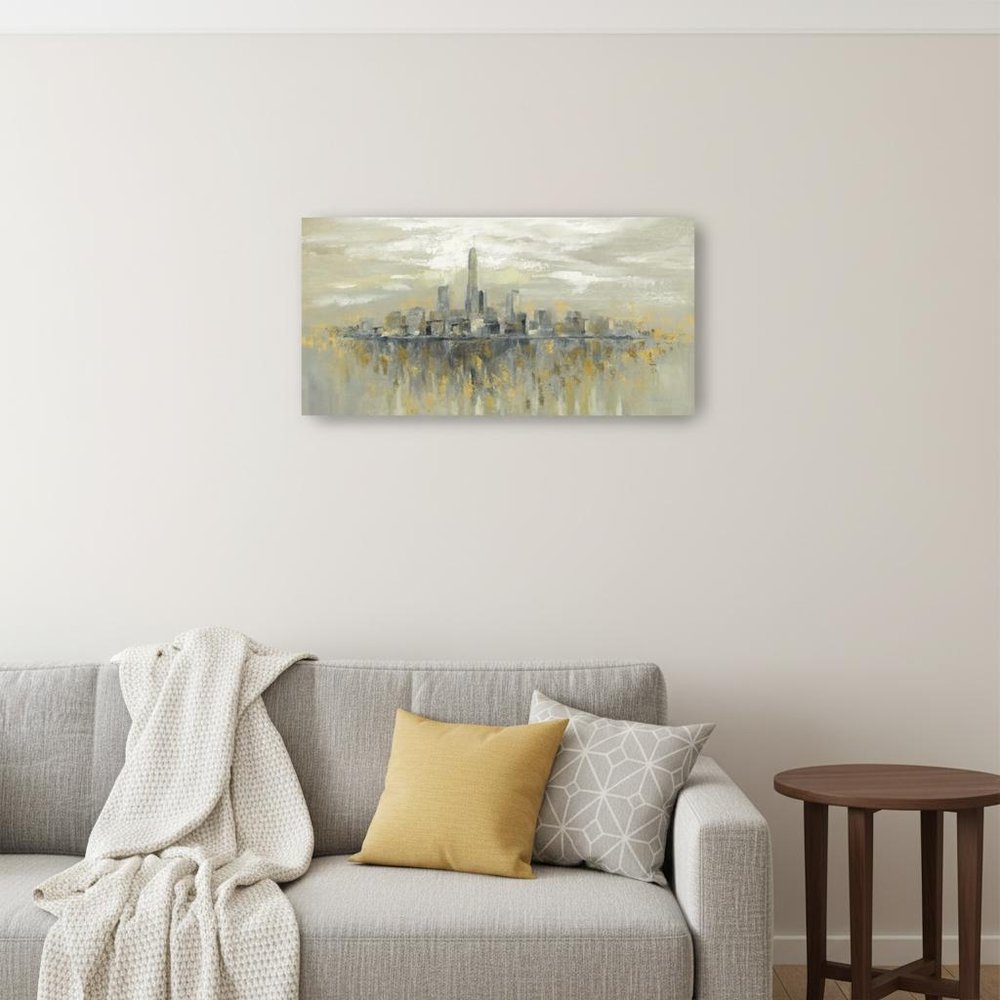 Artistic Manhattan City Skyline Unframed Print Wall Art HomeRoots