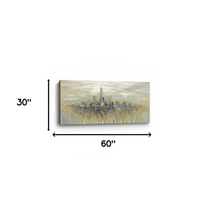 Artistic Manhattan City Skyline Unframed Print Wall Art HomeRoots