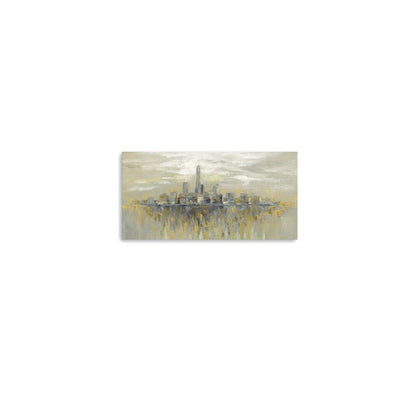 Artistic Manhattan City Skyline Unframed Print Wall Art HomeRoots