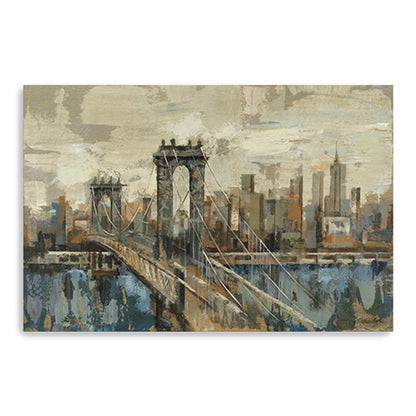 Vintage Inspired Nyc City Skyline Unframed Print Wall Art HomeRoots