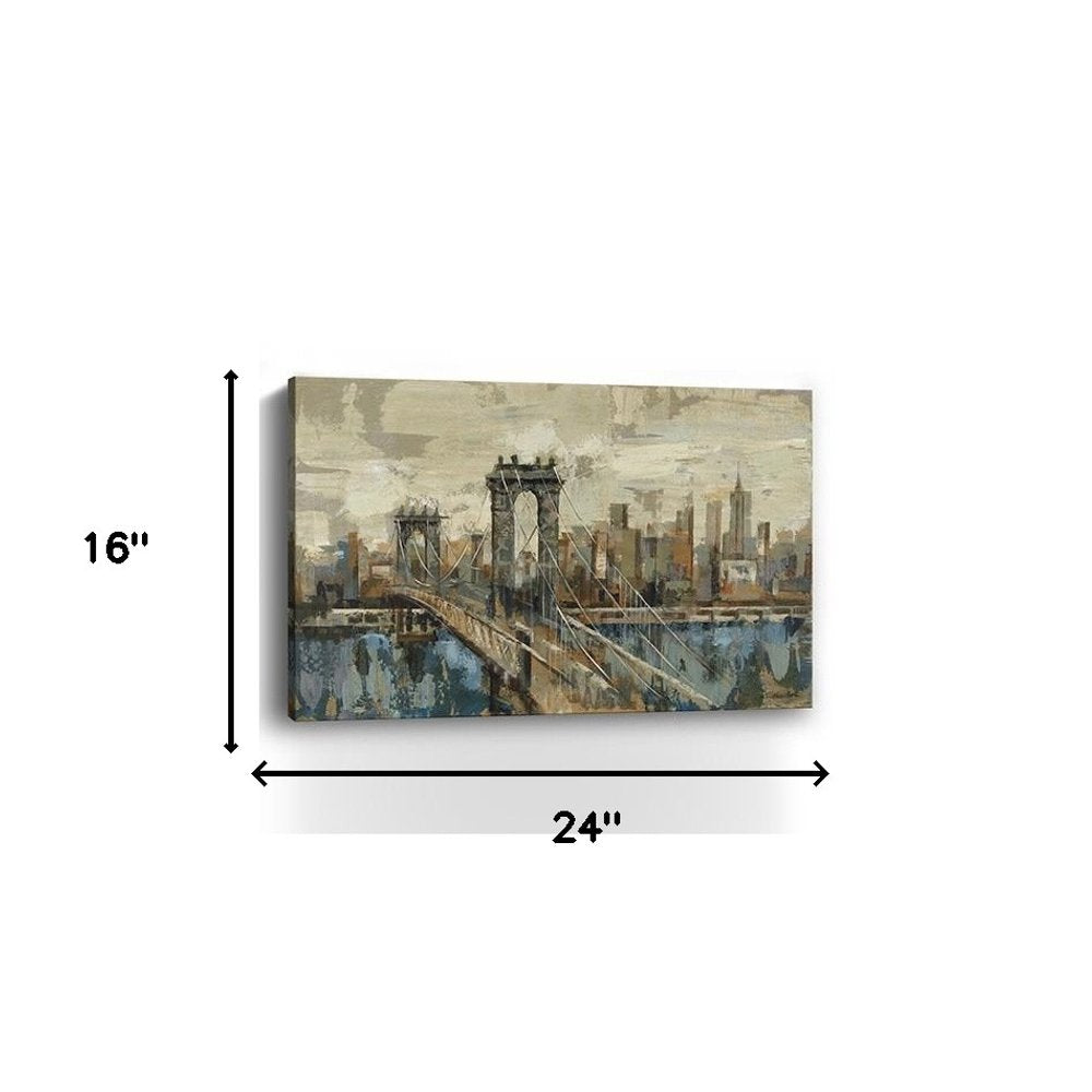 Vintage Inspired Nyc City Skyline Unframed Print Wall Art HomeRoots
