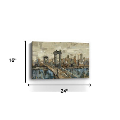 Vintage Inspired Nyc City Skyline Unframed Print Wall Art HomeRoots