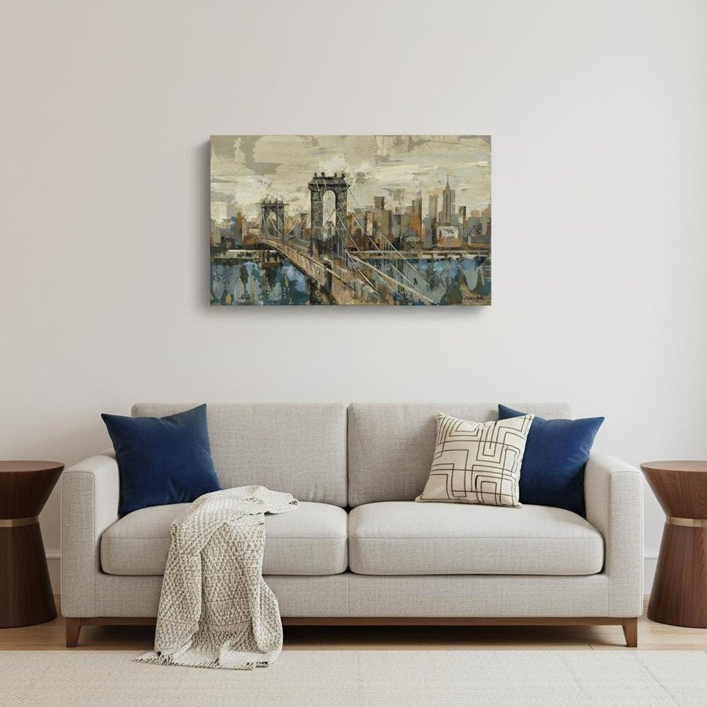 Vintage Inspired Nyc City Skyline Unframed Print Wall Art HomeRoots