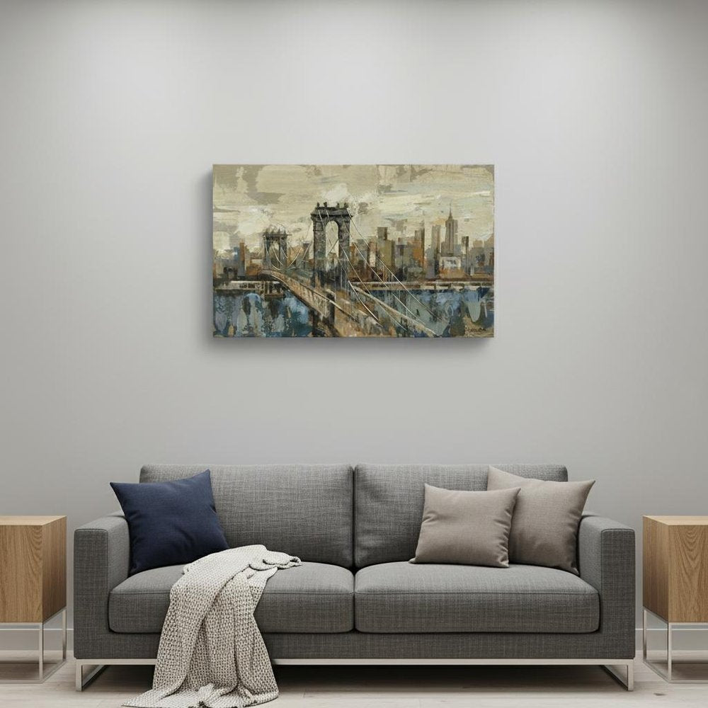Vintage Inspired Nyc City Skyline Unframed Print Wall Art HomeRoots