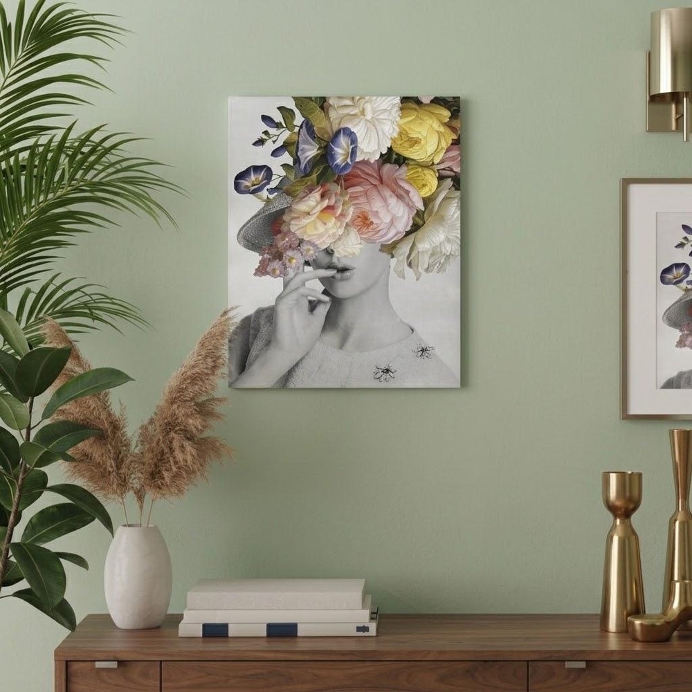 Glamorous Garden Party Dress Up Unframed Print Wall Art — view 7
